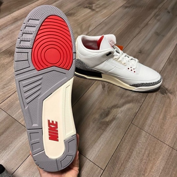 New Air Jordan 3 White Cement Reimagined 2023 Size 17 Rare Retro Authentic MJ OG - Picture 8 of 8